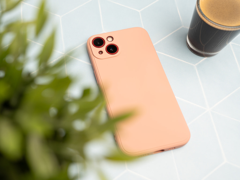 Silikonový kryt na iPhone 13 Mini - Béžový - 4